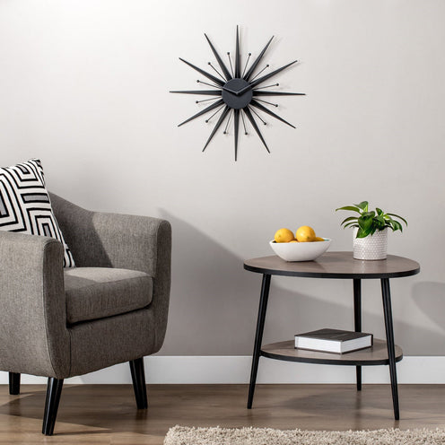 Deco Sunburst Wall Clock